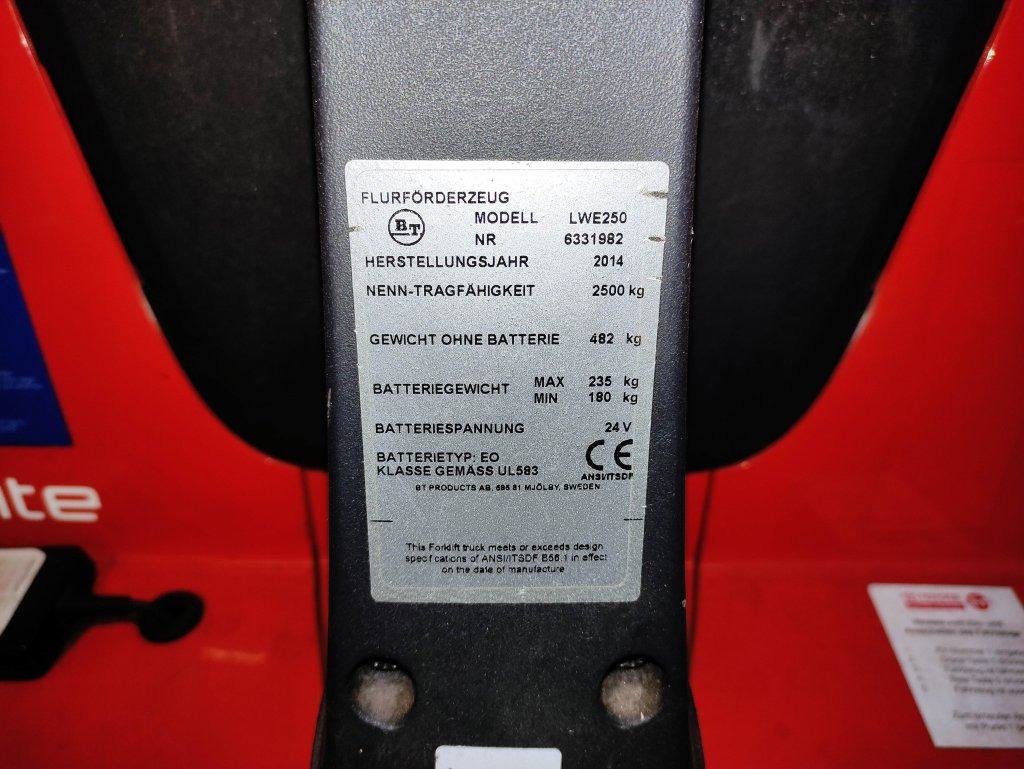 BT LWE 200 - Transpaleta: foto 5 BT LWE 200 - Transpaleta: foto 5