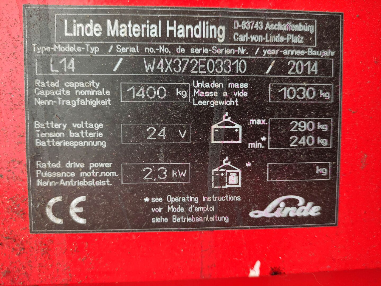 Linde L14-372 - Apilador: foto 5 Linde L14-372 - Apilador: foto 5