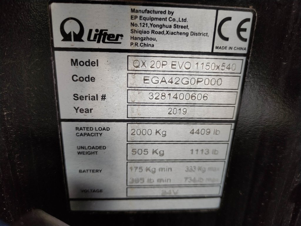 Pramac QX20P EVO 1150x540 *NEU* - Transpaleta: foto 5 Pramac QX20P EVO 1150x540 *NEU* - Transpaleta: foto 5