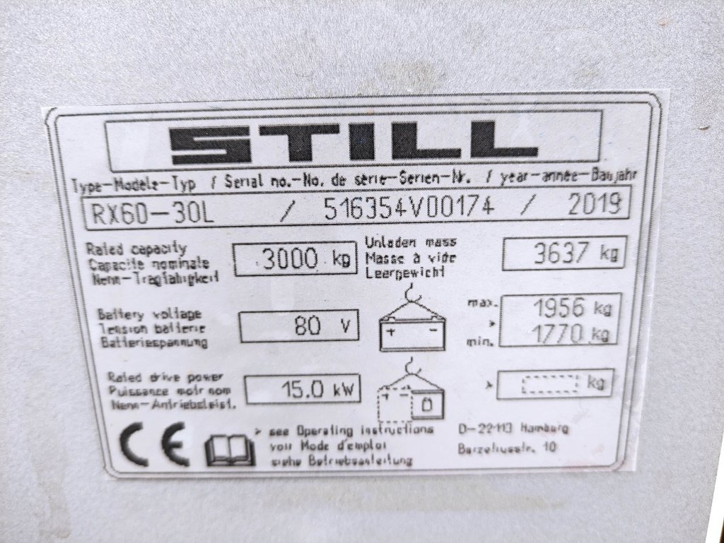 Carretilla elevadora eléctrica Still RX60-30 L: foto 6