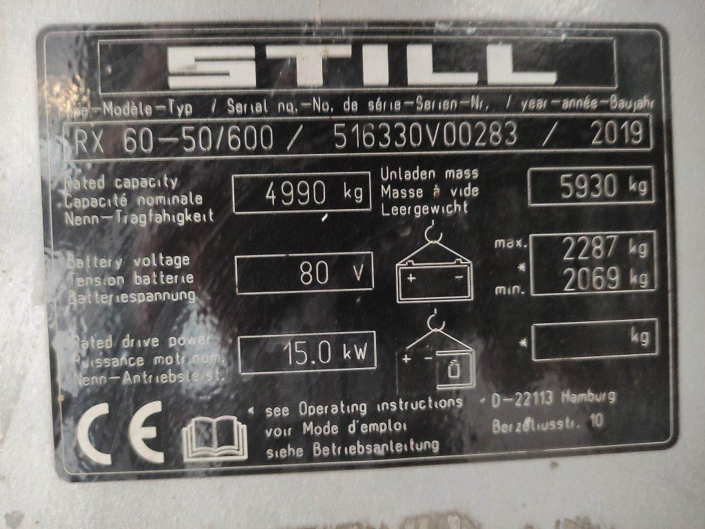 Carretilla elevadora eléctrica Still RX60-50-600: foto 7