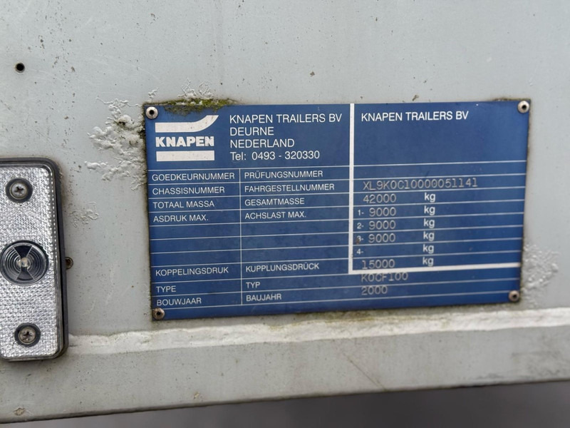 Semirremolque piso movil Knapen KOCF 100 NL TRAILER, STAR, GOOD FLOOR, 10-2000.: foto 6
