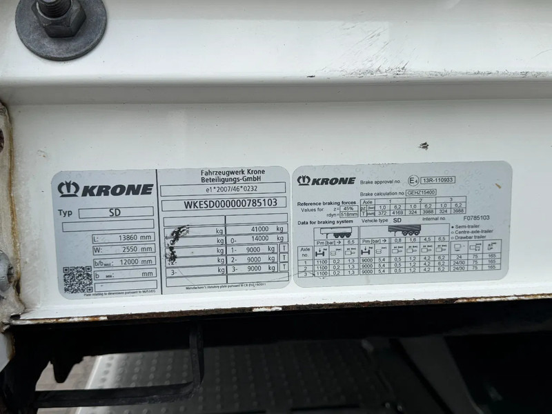 Semirremolque lona Krone Schuifzeil -Dak / BPW-Assen / APK 10-2026: foto 10