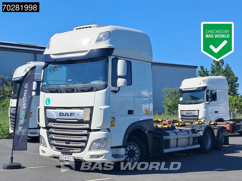 DAF XF 480 6X2 SSC Retarder 2x Tanks Lift+Lenkachse Standklima ACC LED - Camión portacontenedore/ Intercambiable: foto 1 DAF XF 480 6X2 SSC Retarder 2x Tanks Lift+Lenkachse Standklima ACC LED - Camión portacontenedore/ Intercambiable: foto 1