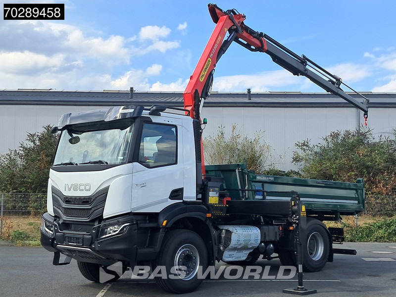 Iveco X-Way 460 4X2 NEW Palfinger PK12.501 Kran Crane Remote 3-way tipper ACC Navi - Camión volquete, Camión grúa: foto 2 Iveco X-Way 460 4X2 NEW Palfinger PK12.501 Kran Crane Remote 3-way tipper ACC Navi - Camión volquete, Camión grúa: foto 2