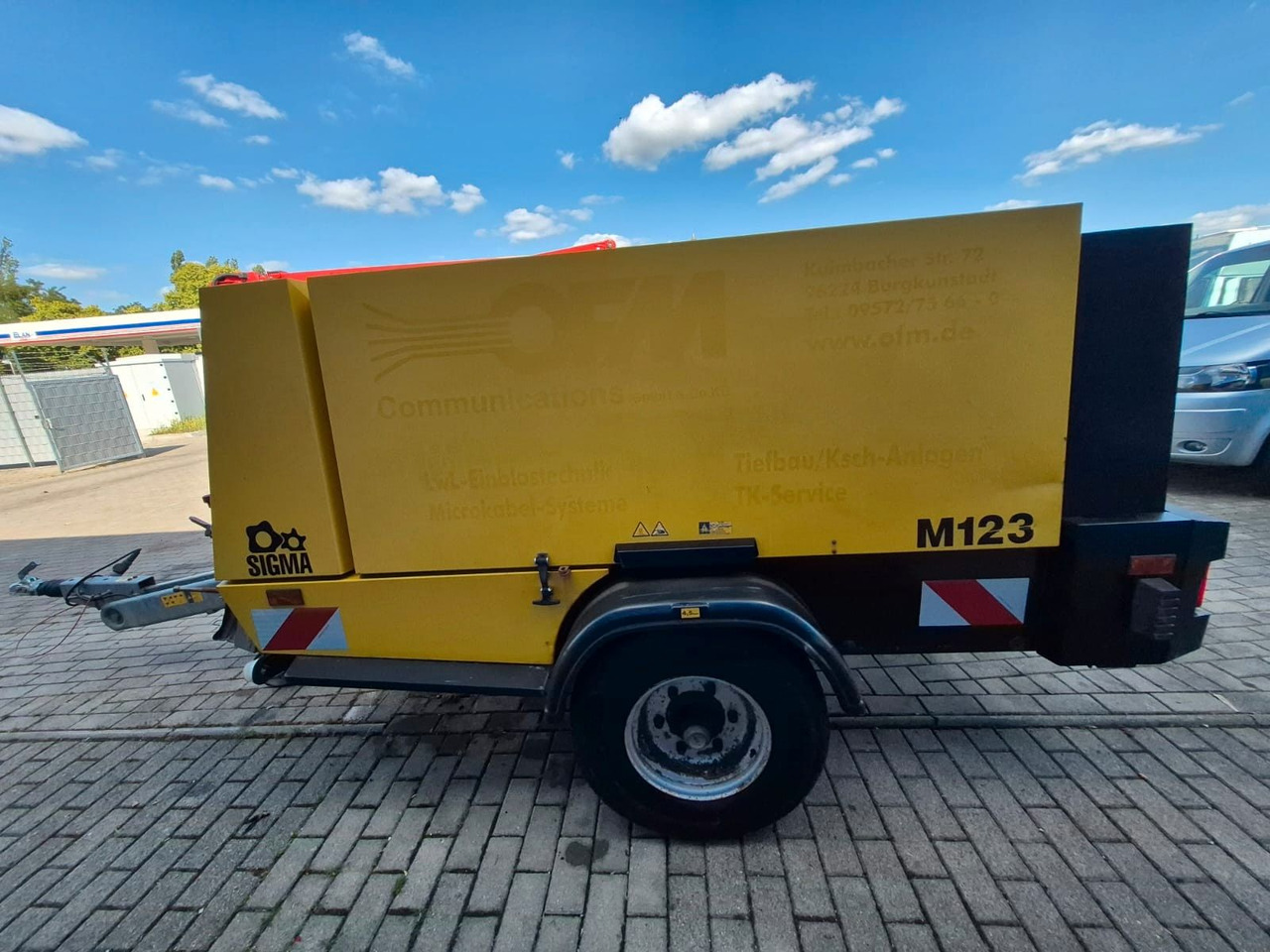 Compresor de aire Kaeser M123 SIGMA DEUTZ FAHRANLAGE 624 STD. KOMUNAL: foto 12