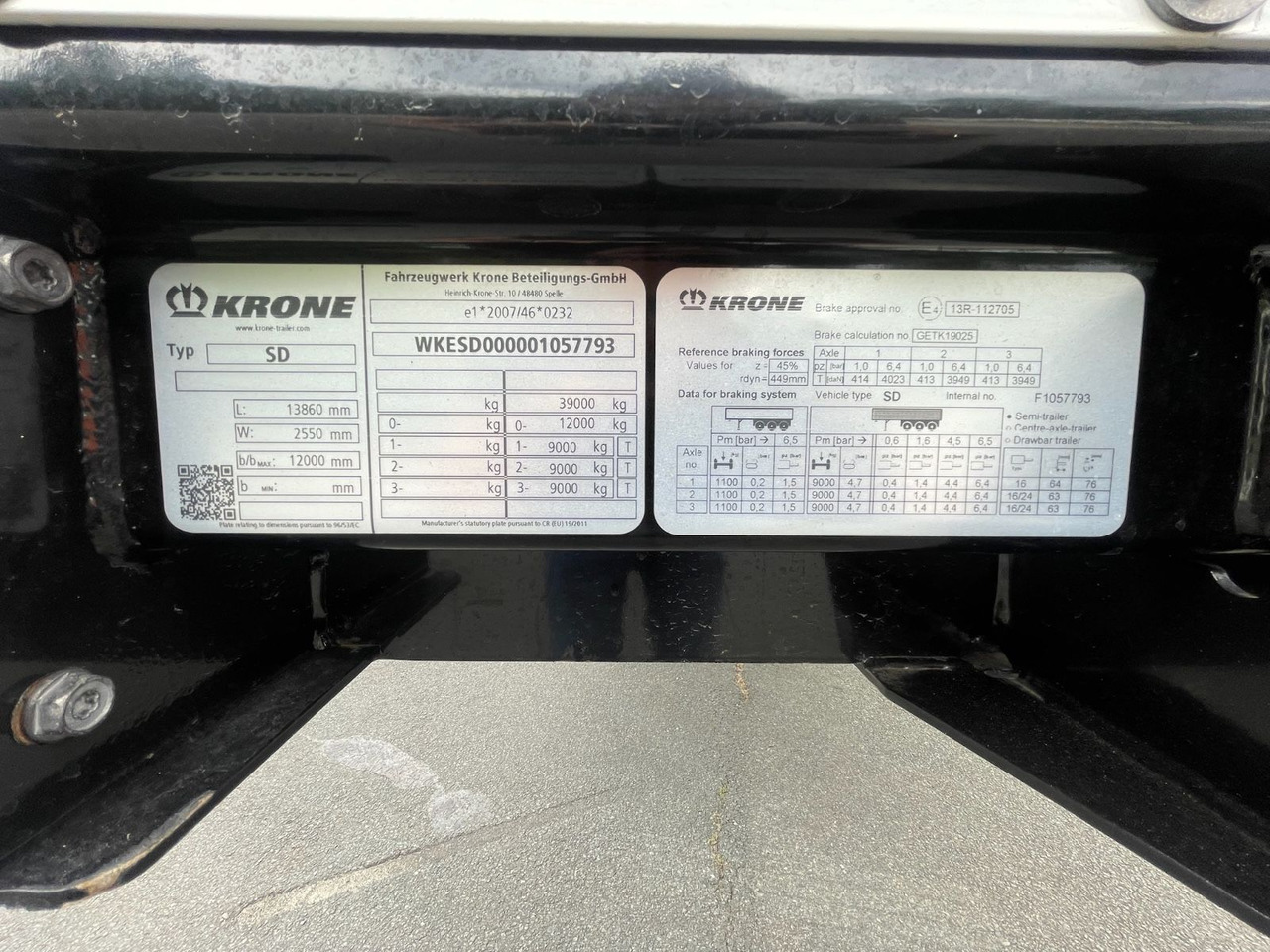 Semirremolque lona Krone SD DA06 Pritsche+Plane/MEGA/3-Achs/13,6m/EDSCHA: foto 14