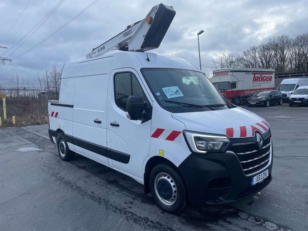 Renault Master III L2H2 Hubarbeitsbühne/VERSALIFT/EU6d - Camión con plataforma elevadora, Furgoneta: foto 1 Renault Master III L2H2 Hubarbeitsbühne/VERSALIFT/EU6d - Camión con plataforma elevadora, Furgoneta: foto 1