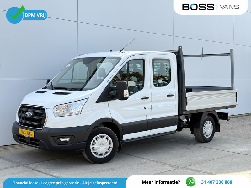 Ford Transit 350 2.0 TDCI 130PK L3H1 DC Trend Open Laadbak Pritische 6 zitplaatsen Airco Cruise Control - Furgoneta caja abierta, Furgoneta combi: foto 1 Ford Transit 350 2.0 TDCI 130PK L3H1 DC Trend Open Laadbak Pritische 6 zitplaatsen Airco Cruise Control - Furgoneta caja abierta, Furgoneta combi: foto 1