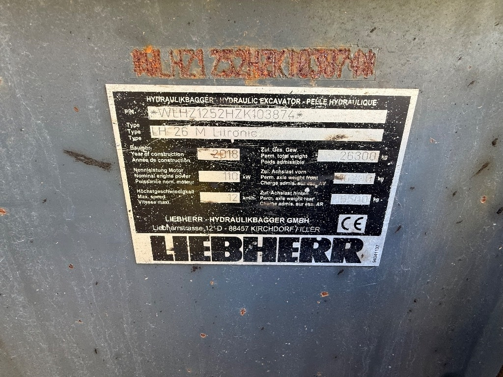 Liebherr LH 26 M Litronic - Excavadora de ruedas: foto 4 Liebherr LH 26 M Litronic - Excavadora de ruedas: foto 4