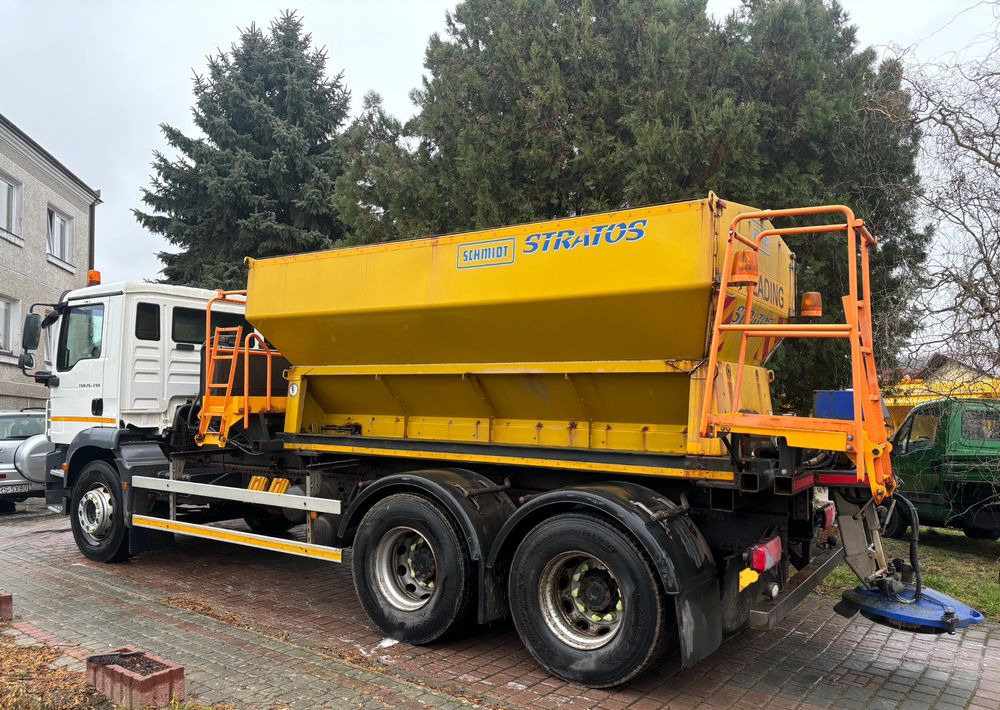 Vehículo municipal, Camión MAN TGM 26.290 6X4 SCHMIDT STARTOS II PIASKARKA PŁUG: foto 7