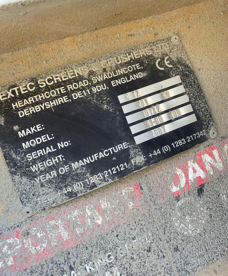Trituradora de mandíbula Extec C12+: foto 6