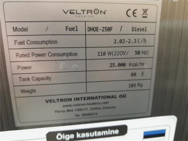 - - - VeLTRON HEATER MED BLÆSER - Calefactor de construcción: foto 5 - - - VeLTRON HEATER MED BLÆSER - Calefactor de construcción: foto 5
