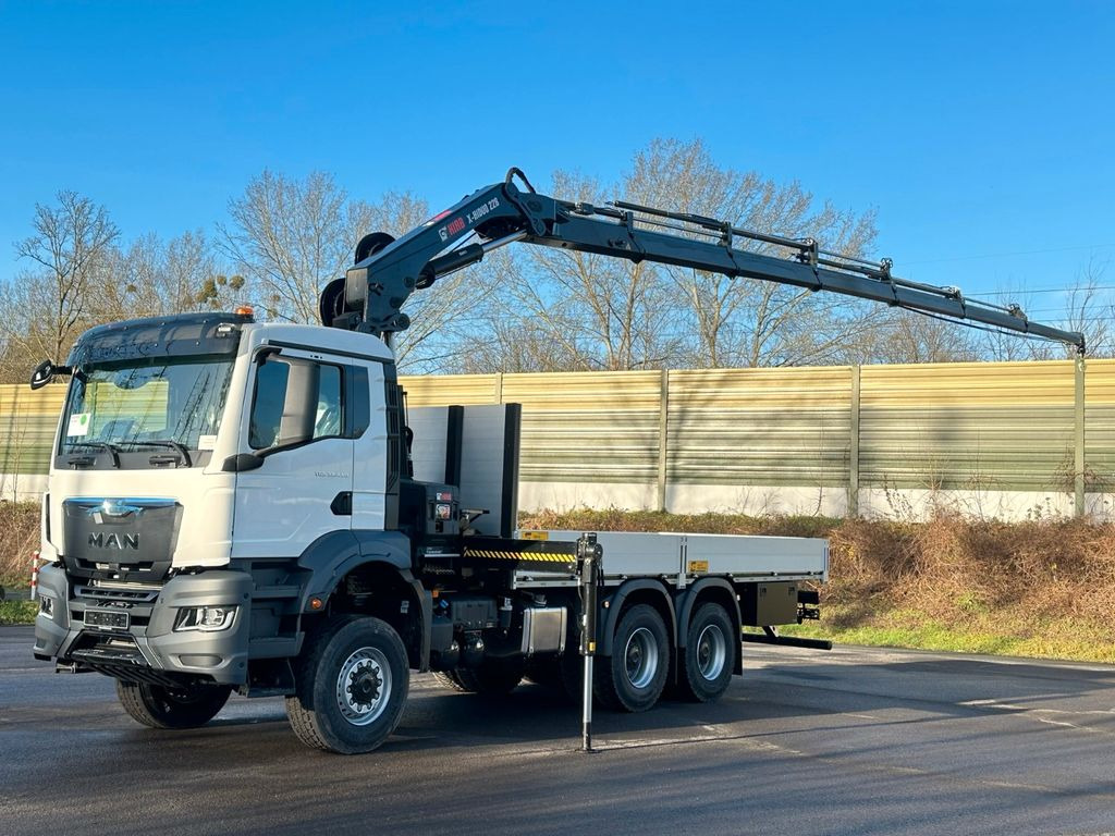 MAN TGS 33.440 6x6 Kran HIAB 228-6 - Camión grúa, Camión caja abierta: foto 1 MAN TGS 33.440 6x6 Kran HIAB 228-6 - Camión grúa, Camión caja abierta: foto 1