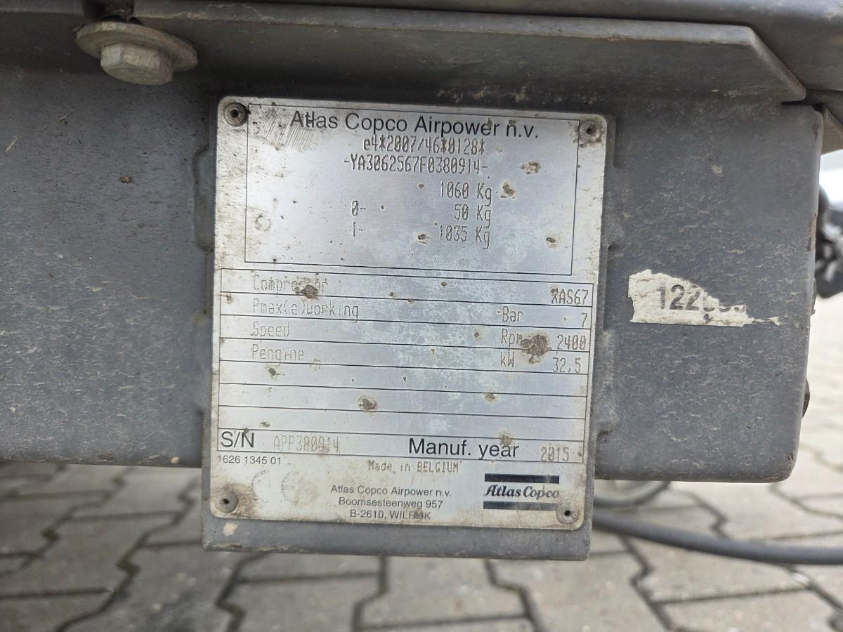Atlas Copco XAS67 Compressor - Compresor de aire: foto 4 Atlas Copco XAS67 Compressor - Compresor de aire: foto 4