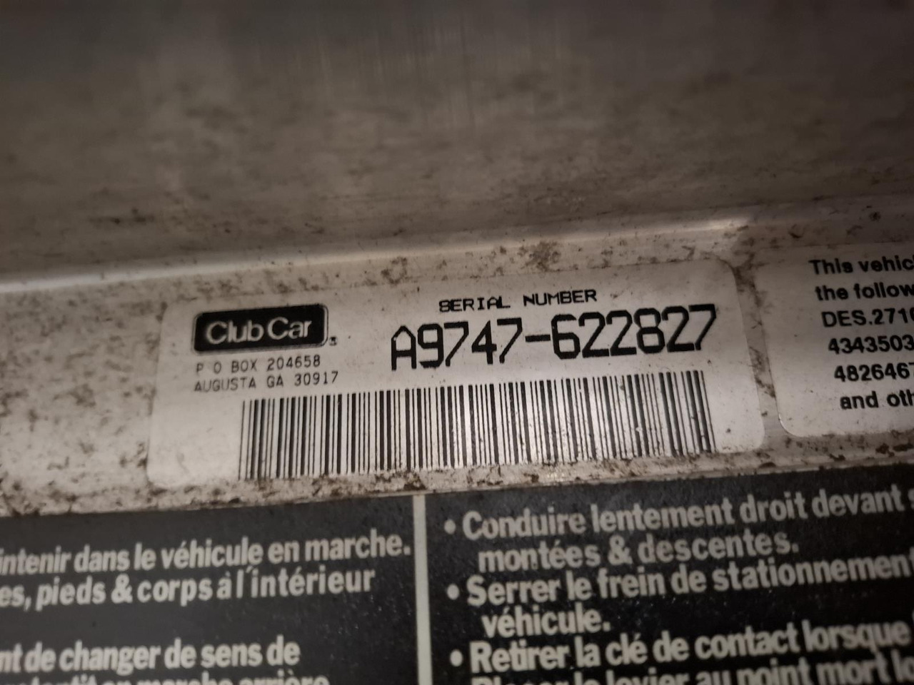 ClubCar DS 2 seater (1) A9747-622827 - Carrito de golf: foto 5 ClubCar DS 2 seater (1) A9747-622827 - Carrito de golf: foto 5