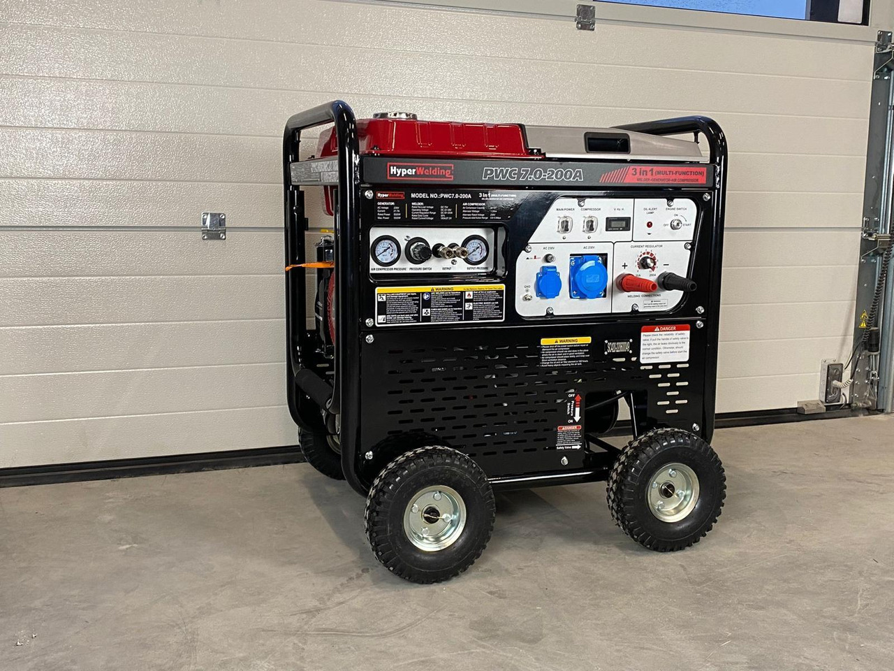 HyperWelding PWC7.0-200A 3 in 1 Multimachine (Generator, Lasapparaat en Luchtcompressor) - Equipo de taller: foto 1 HyperWelding PWC7.0-200A 3 in 1 Multimachine (Generator, Lasapparaat en Luchtcompressor) - Equipo de taller: foto 1