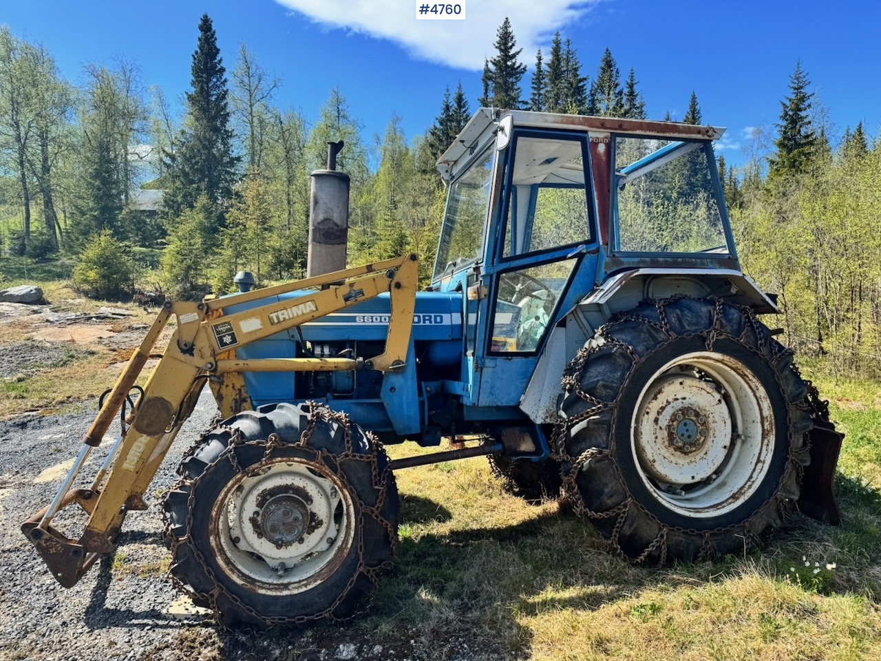 1978 Ford 6600 4x4 w/ Front Loader, Bucket, Twin Wheels and Winch. - Tractor: foto 1 1978 Ford 6600 4x4 w/ Front Loader, Bucket, Twin Wheels and Winch. - Tractor: foto 1