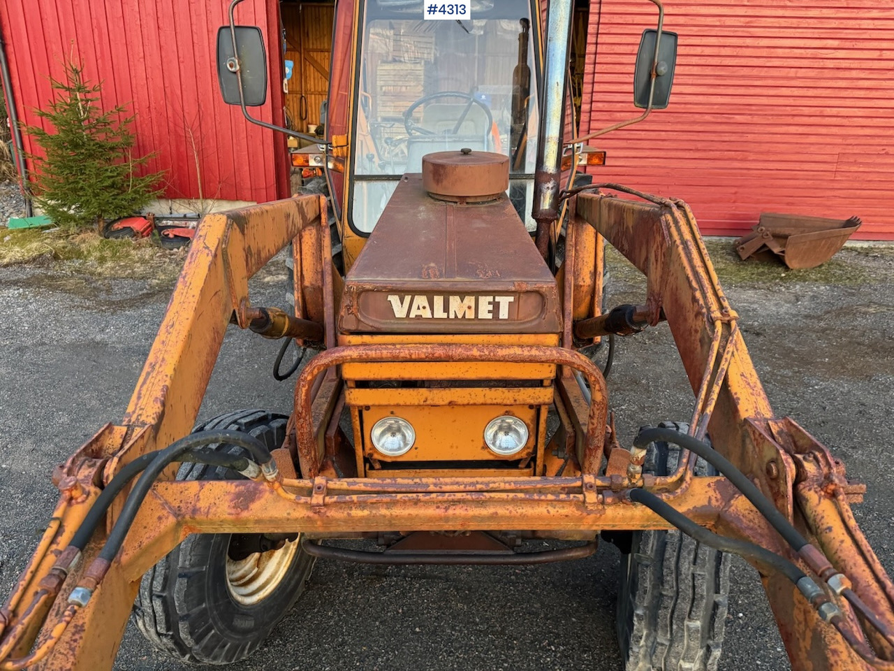 Tractor 1980 Valmet 602 m/ frontlaster: foto 14