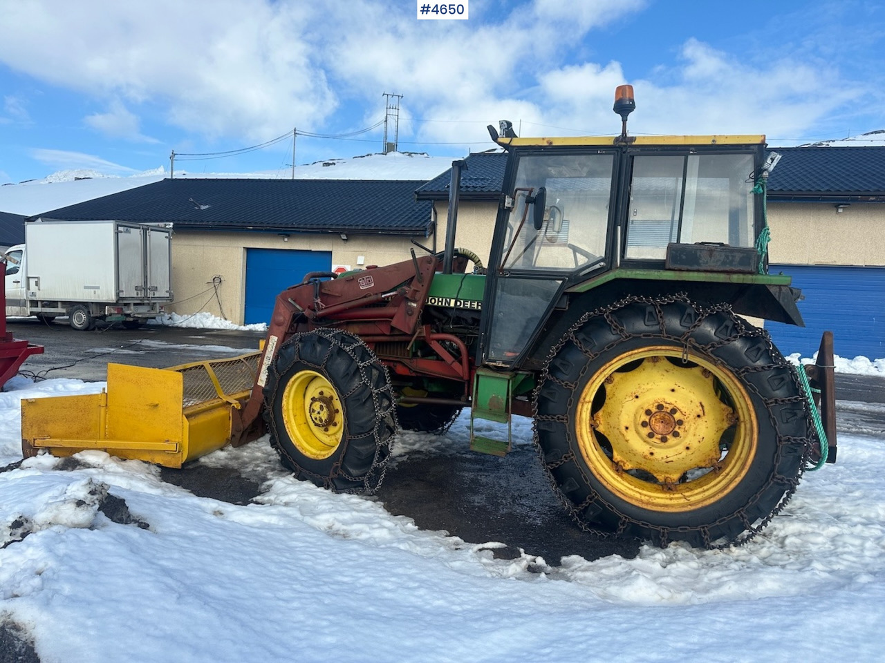 1981 John Deere 2040 w/ loader, triangle, snow blower, pallet forks and hydraulic unit. WATCH VIDEO. - Tractor: foto 2 1981 John Deere 2040 w/ loader, triangle, snow blower, pallet forks and hydraulic unit. WATCH VIDEO. - Tractor: foto 2