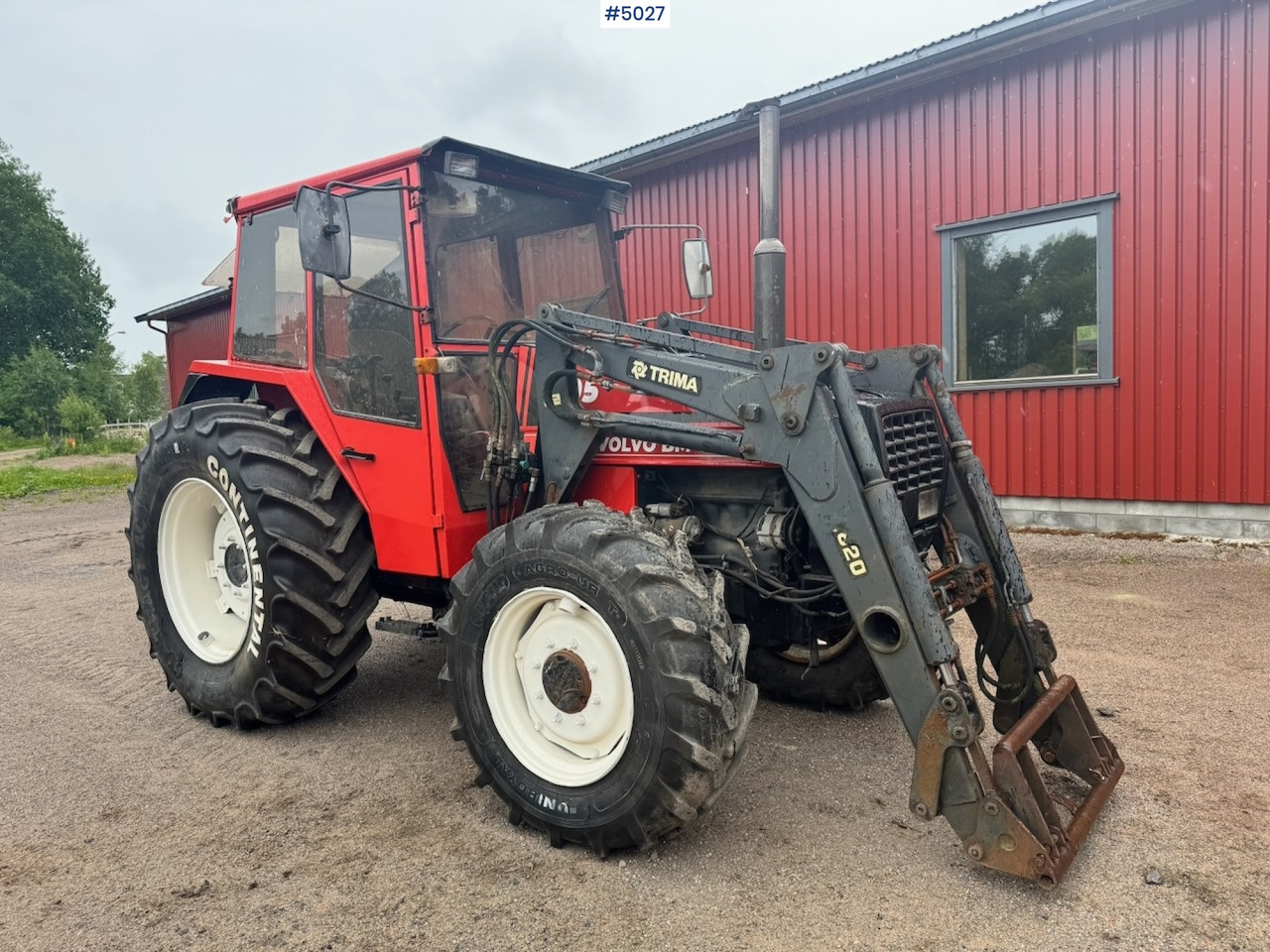 Tractor 1985 Volvo Valmet 805 Turbo 4x4 w/ Front loader: foto 8