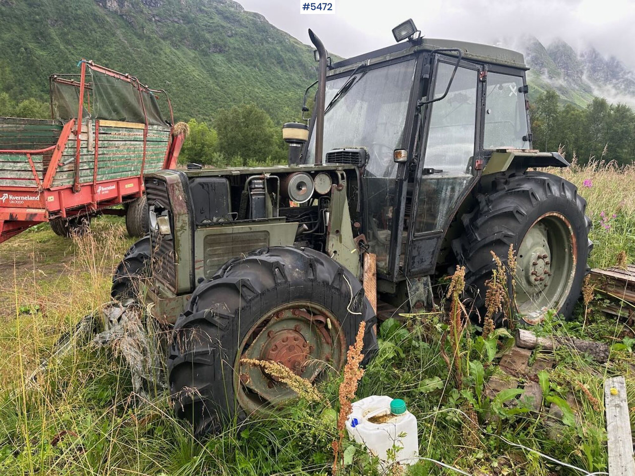 1988 Massey-Ferguson 375 tractor w/ front loader, earthmoving bucket and snow bucket. - Tractor: foto 1 1988 Massey-Ferguson 375 tractor w/ front loader, earthmoving bucket and snow bucket. - Tractor: foto 1