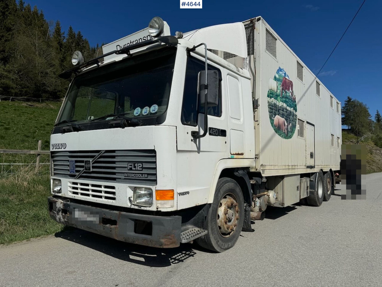 1997 Volvo FL12 6x2 Dyretransportbil - Camión transporte de ganado: foto 2 1997 Volvo FL12 6x2 Dyretransportbil - Camión transporte de ganado: foto 2