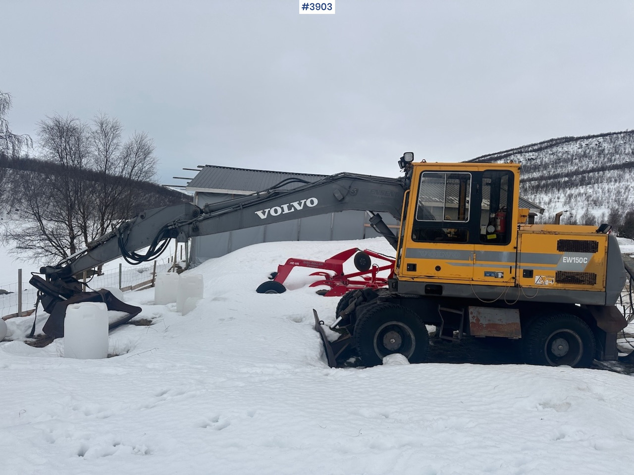 1998 Volvo EW150C wheel digger rep object w/ sanding bucket - Excavadora: foto 3 1998 Volvo EW150C wheel digger rep object w/ sanding bucket - Excavadora: foto 3