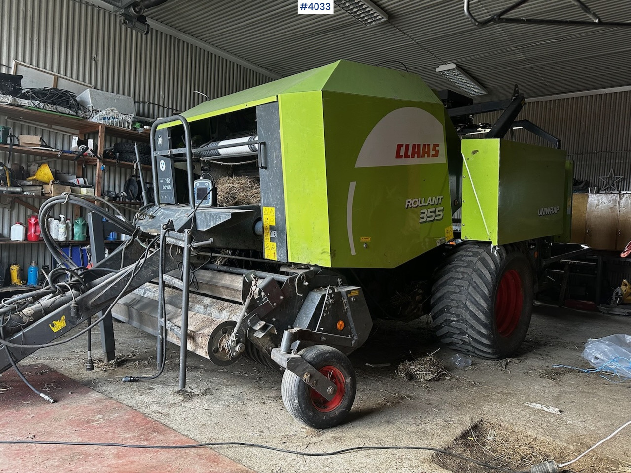 2008 Claas rollant 355 uniwrap round baler press - Maquinaria de henificación: foto 3 2008 Claas rollant 355 uniwrap round baler press - Maquinaria de henificación: foto 3