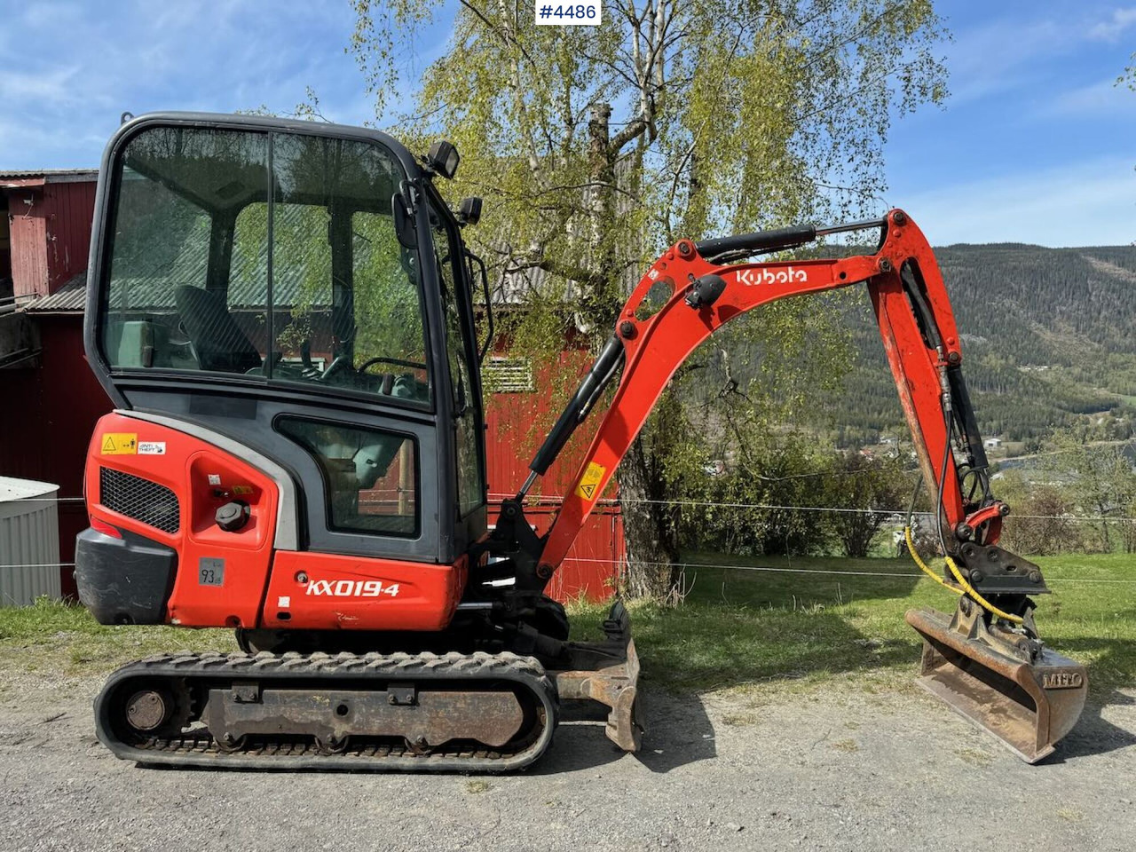 2014 Kubota KX019 Mini excavator with two buckets - Excavadora: foto 1 2014 Kubota KX019 Mini excavator with two buckets - Excavadora: foto 1