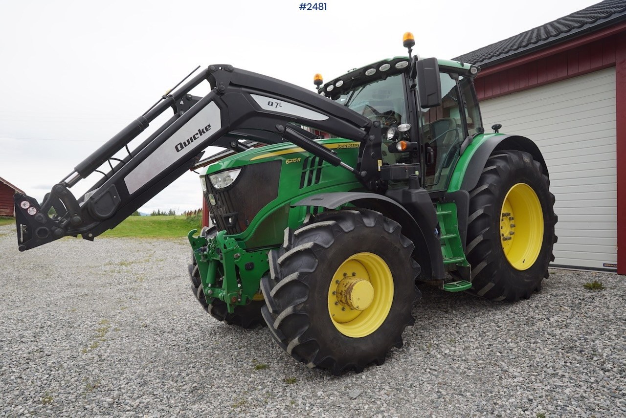 2017 John Deere 6215R w/Quicke loader and front hydraulics - Tractor: foto 2 2017 John Deere 6215R w/Quicke loader and front hydraulics - Tractor: foto 2