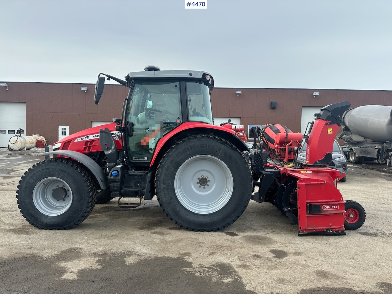 Tractor 2018 Massey Ferguson MF5713 S w/ 2020 Dalen snow blower: foto 7