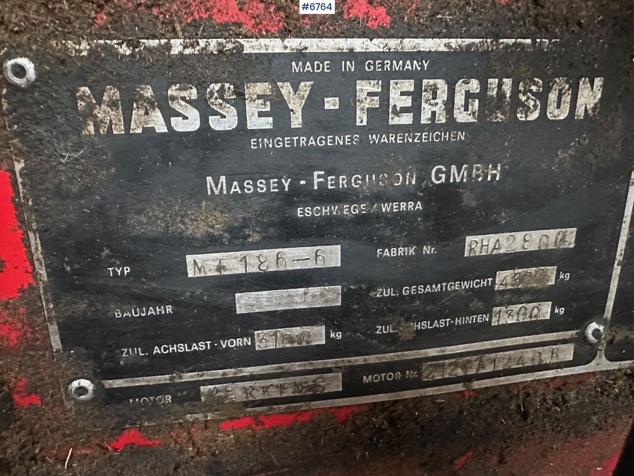 Cosechadora de granos Massey-Ferguson 186-6 Combine harvester.: foto 32