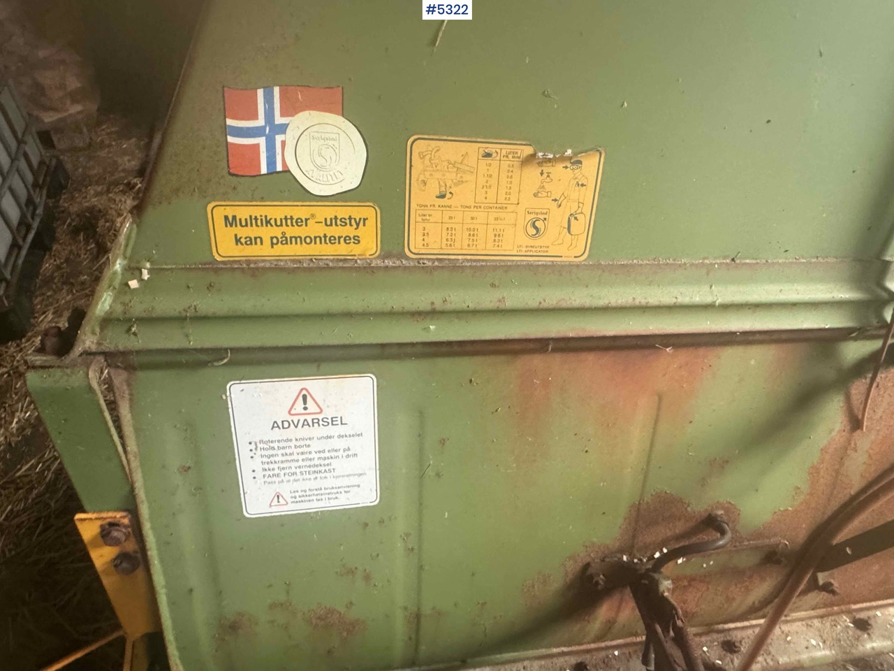 Maquinaria de henificación Serigstad FS 134 Forage harvester: foto 8