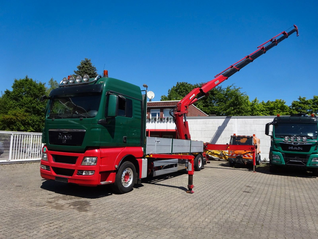 MAN 26.480 TGX + MKG HLK531 Kran +Lift-Lenkachse - Camión caja abierta, Camión grúa: foto 5 MAN 26.480 TGX + MKG HLK531 Kran +Lift-Lenkachse - Camión caja abierta, Camión grúa: foto 5