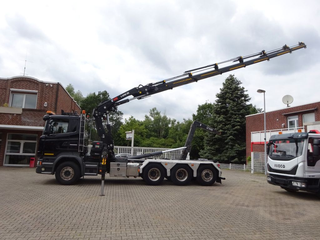 Scania R490 Abroller + HIAB 302E-6 Bj.2021 !Kran TRIDEM - Camión multibasculante, Camión grúa: foto 1 Scania R490 Abroller + HIAB 302E-6 Bj.2021 !Kran TRIDEM - Camión multibasculante, Camión grúa: foto 1