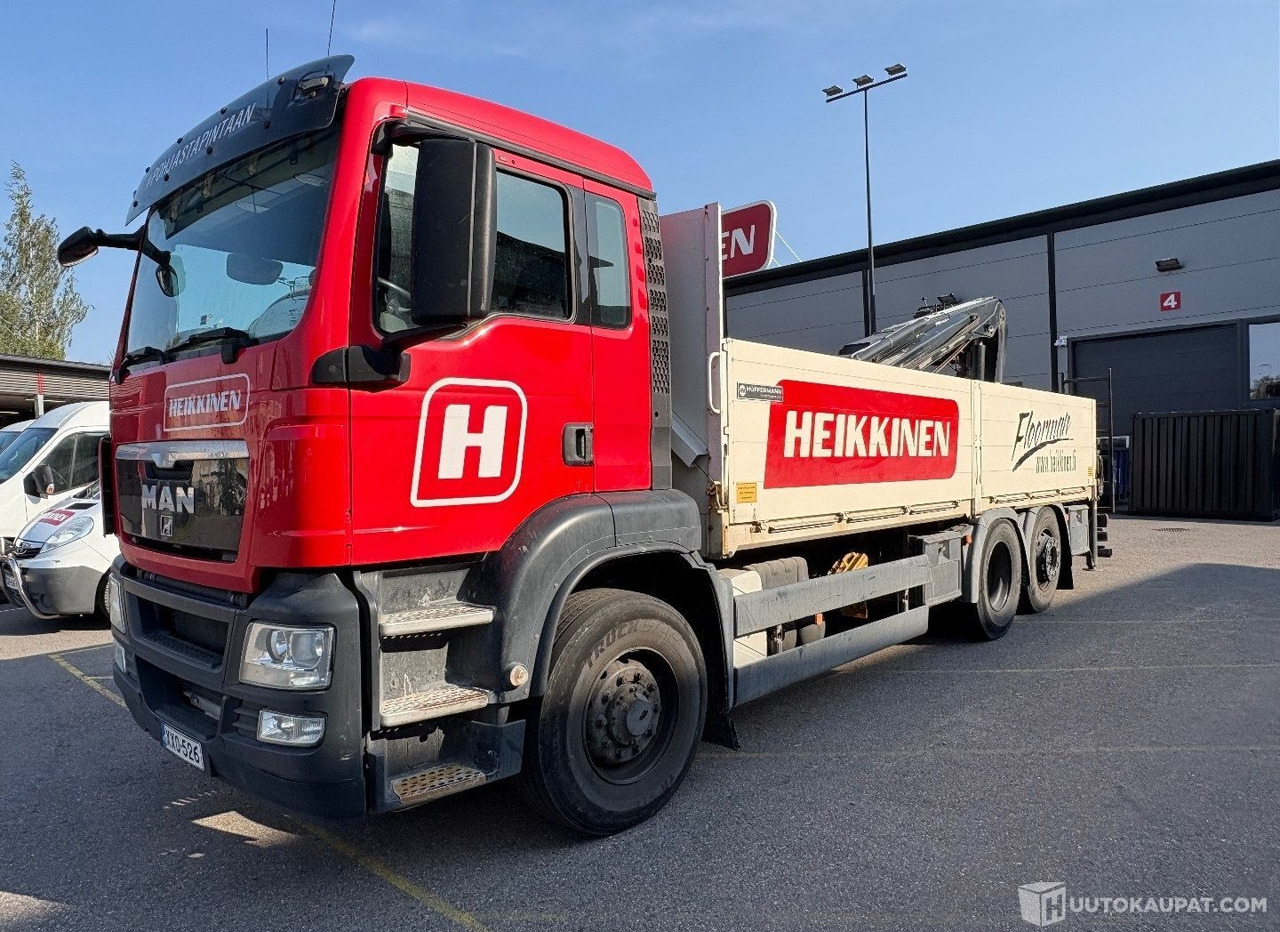 MAN TGS 26.440, 6x2, avolavakuorma-auto 6500mm HIAB 166 Pro nosturilla, 2012, Vantaa - Camión: foto 1 MAN TGS 26.440, 6x2, avolavakuorma-auto 6500mm HIAB 166 Pro nosturilla, 2012, Vantaa - Camión: foto 1
