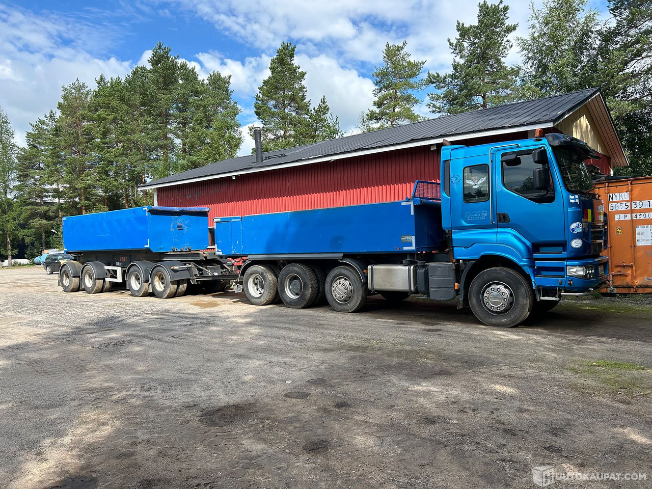 Sisu R500E 13M & Jyki 4-akselinen kasettiyhdistelmä, 2008, Kauhava - Camión: foto 1 Sisu R500E 13M & Jyki 4-akselinen kasettiyhdistelmä, 2008, Kauhava - Camión: foto 1
