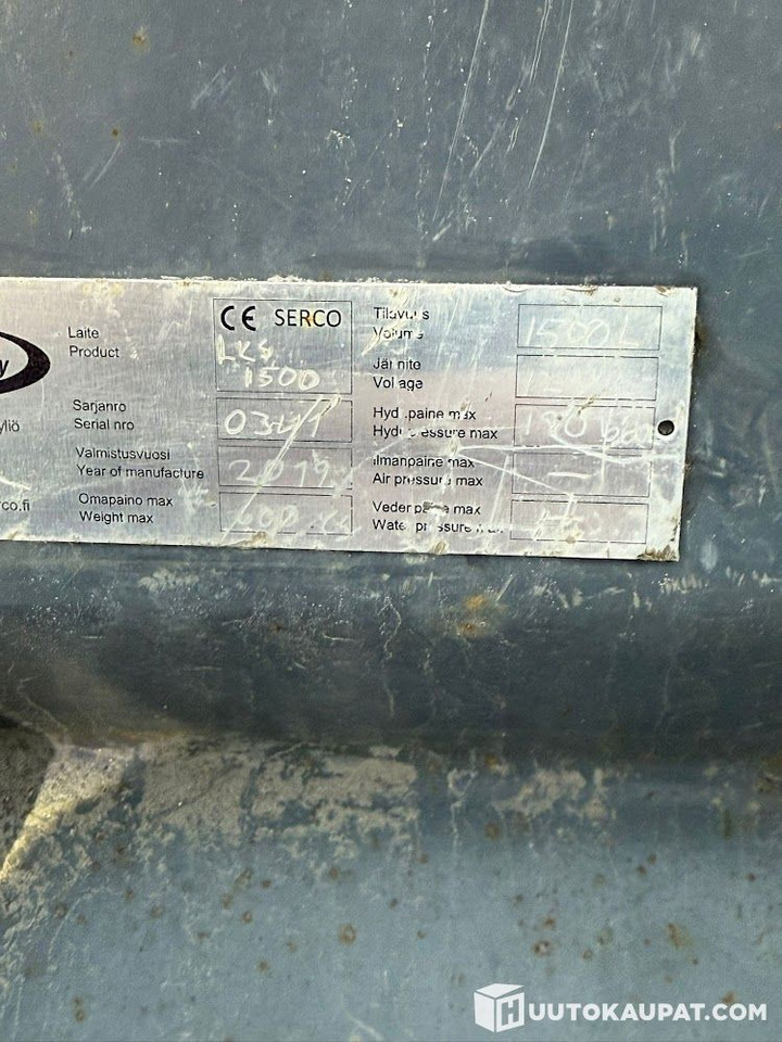 Esparcidor de sal Serco Vilho 1500 LKS Plate Grit Spreader, 2019, Somero: foto 6 Esparcidor de sal Serco Vilho 1500 LKS Plate Grit Spreader, 2019, Somero: foto 6