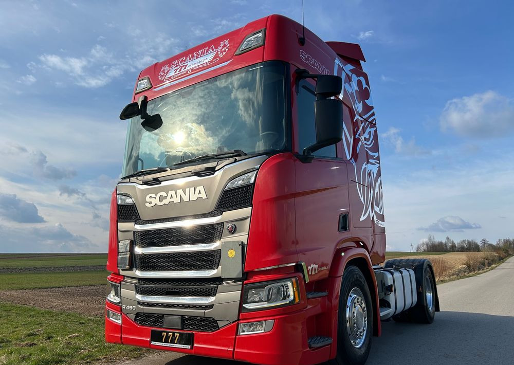 Scania R450 FULL ADR RETARDER ALUFELGI z Niemiec od jedynego właściciela ! HYDRAULIKA spod beczki spożywczej ! / do wywrotu ruchomej podłogi beczki TOP TOP TOP OKAZJA - Cabeza tractora: foto 1 Scania R450 FULL ADR RETARDER ALUFELGI z Niemiec od jedynego właściciela ! HYDRAULIKA spod beczki spożywczej ! / do wywrotu ruchomej podłogi beczki TOP TOP TOP OKAZJA - Cabeza tractora: foto 1