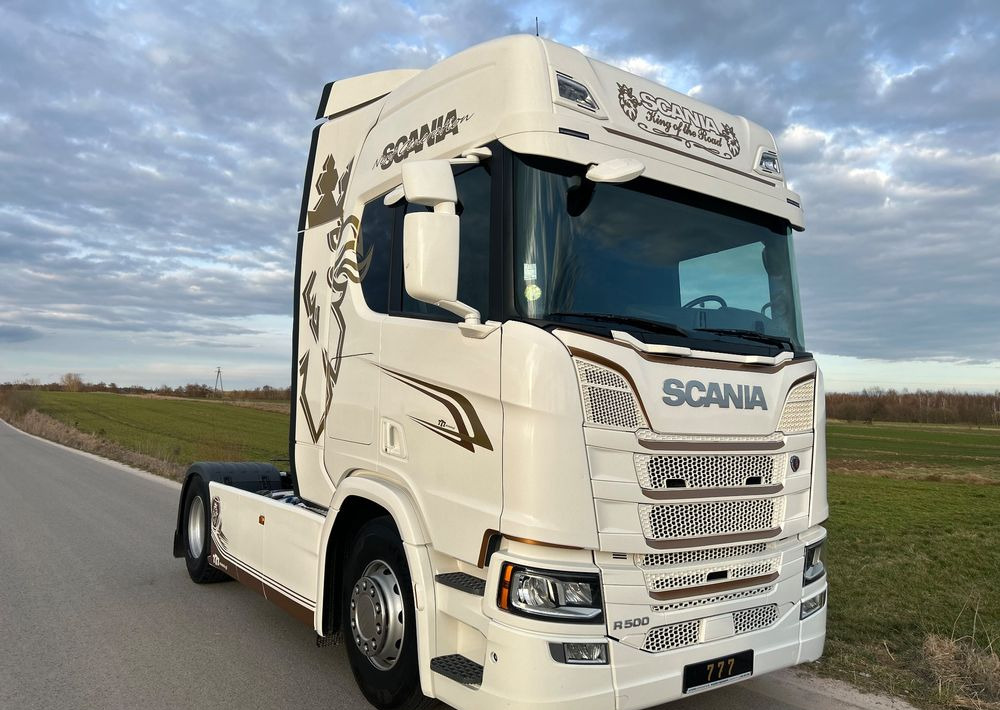 Cabeza tractora Scania R500 FULL AIR 2019 10x poduszki KLIMA POSTOJOWA / RETARDER / FULL SPOJLER / TOP STAN / od jedynego właściciela ! HYDRAULIKA spod beczki spożywczej ! / do wywrotu ruchomej podłogi beczki TOP TOP: foto 9