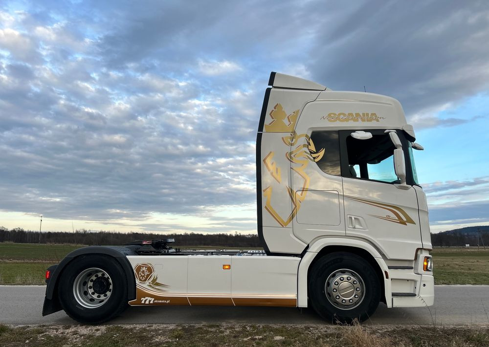 Cabeza tractora Scania R500 FULL AIR 2019 10x poduszki KLIMA POSTOJOWA / RETARDER / FULL SPOJLER / TOP STAN / od jedynego właściciela ! HYDRAULIKA spod beczki spożywczej ! / do wywrotu ruchomej podłogi beczki TOP TOP: foto 32