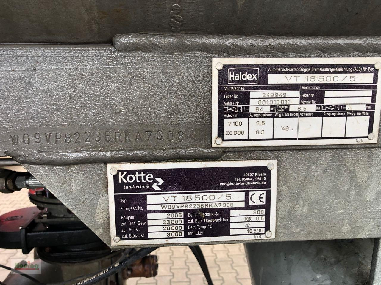 Kotte VT 18500/5 - Cuba de purín: foto 4 Kotte VT 18500/5 - Cuba de purín: foto 4