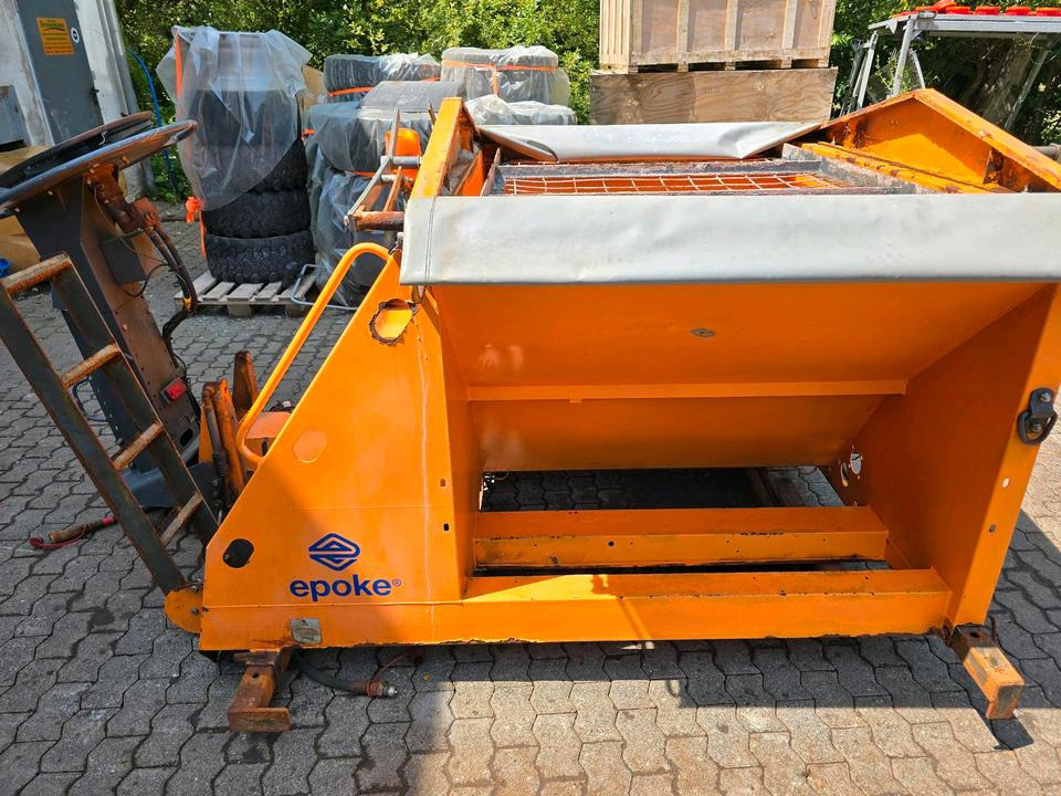 Esparcidor de sal Epoke SH3101 Salzstreuer 1,6m3 Salzsilo passend für Fendt Xylon JCB Fasttrac Multicar Unimog Winterdienst Aufbaustreuer Streuautomat Schmidt Küpper-Weisser: foto 6