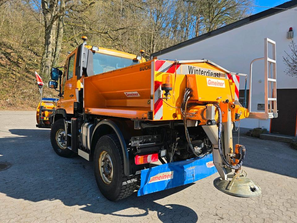 Máquina quitanieve Unimog 218 U218 Mercedes-Benz 405 Schmidt Schneepflug Gmeiner Salzstreuer Yedi Winterdienst: foto 7