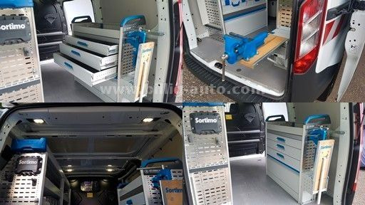 Furgoneta de pasajeros Ford Transit Custom Sortimo Werkstatt AHK Temp: foto 14
