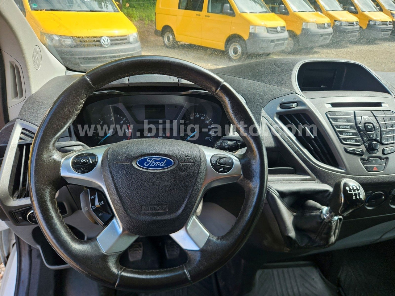 Furgoneta de pasajeros Ford Transit EURO6 Custom Sortimo Werkstatt AHK: foto 11