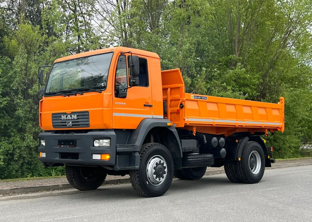Camión volquete MAN * LE 280 B * MAN * 4x4 * Kiper Wywrotka x3 * Meiller * Sprowadzony * Stan Perfekcyjny *: foto 14