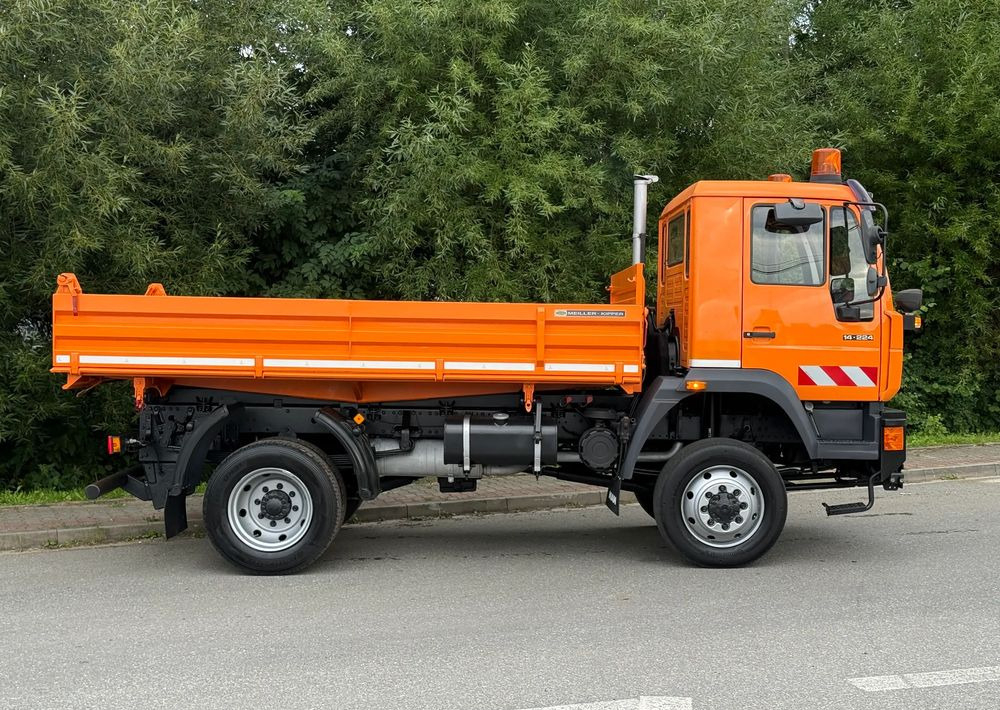 Camión volquete MAN * MAN 14-220 * Kiper Wywrotka Meiller * 4x4 * Zimowe Utrzymanie * Unimog *: foto 10