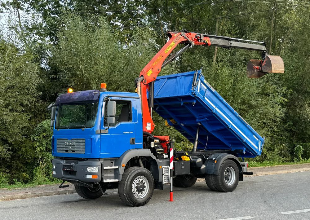 Camión volquete MAN * MAN 18 280 * Kiper Wywrotka * 4x4 * HDS Palfinger  120 STAN BARDZO DOBRY * Sprowadzony: foto 16